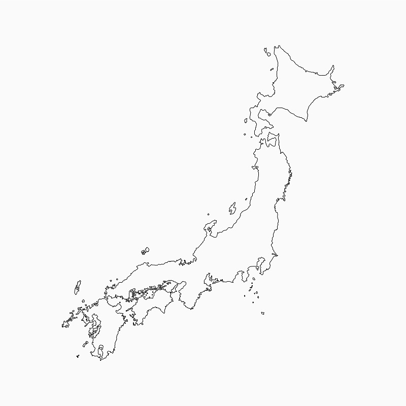 日本岛简笔画图片