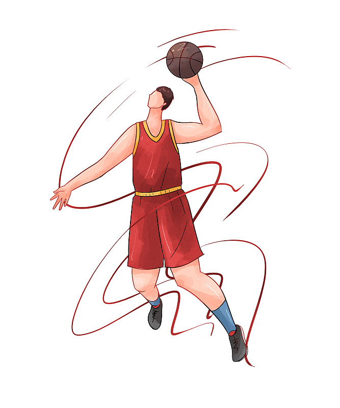 运动项目插画篮球图片