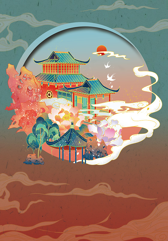 中国风传统插画下载