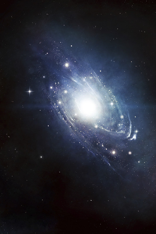 艺术家对最近发现的星系的概念尚待检验。图片下载