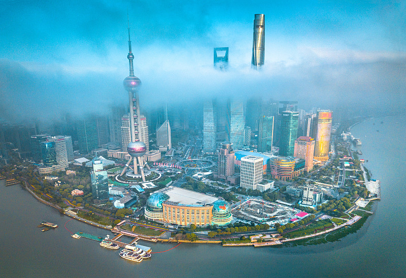 上海天际线陆家嘴图片