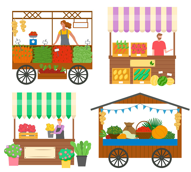 用蔬菜和鲜花交换帐篷图片下载