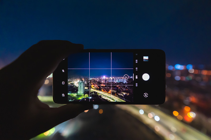 手机拍摄夜景图片素材