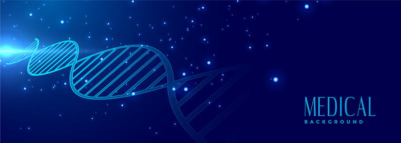 DNA标志医疗保健横幅设计图片下载