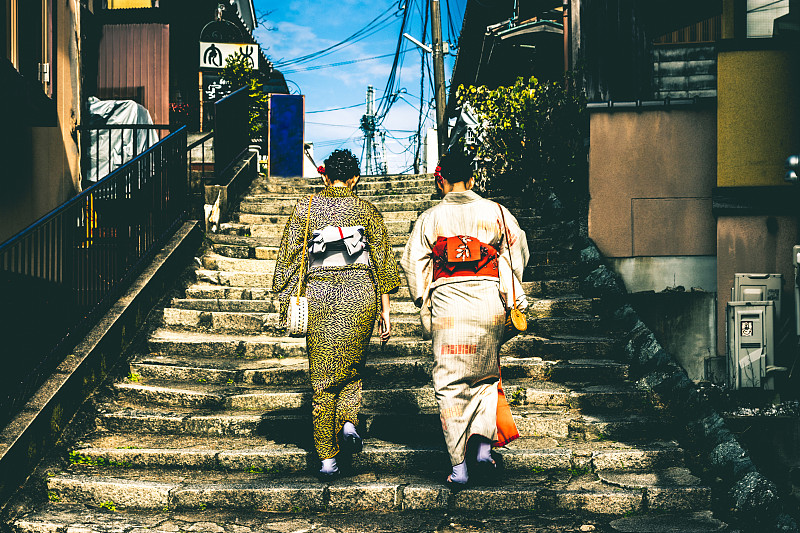 日本京都三年坂街拍图片下载
