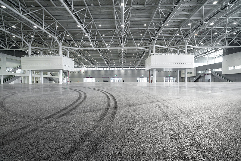 深圳国际会展中心人造建筑室内地平线展馆道路图片素材