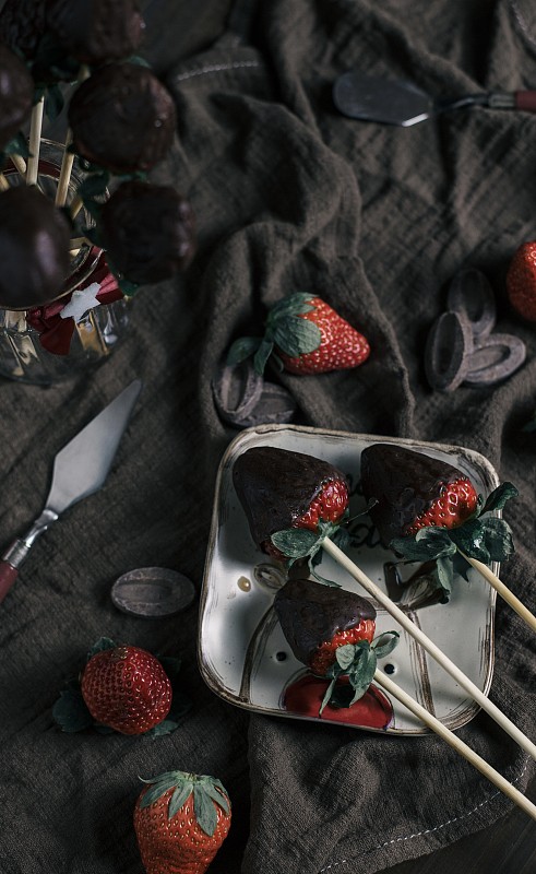 草莓派对图片素材