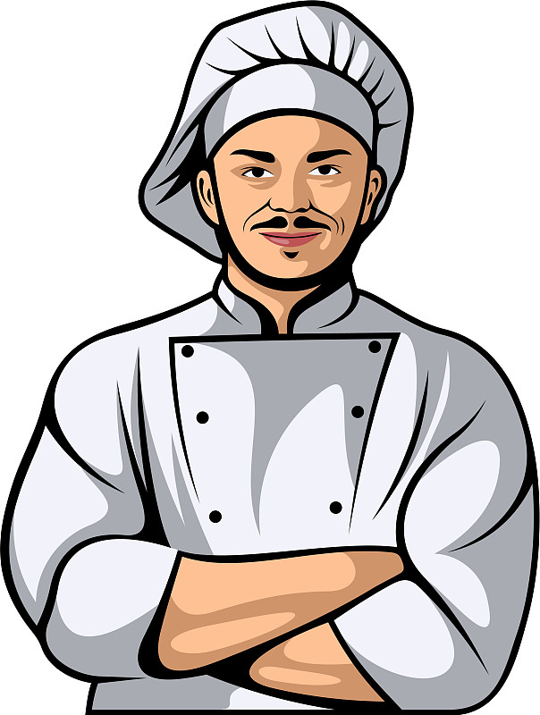 厨师人物标识设计模板图标符号图片
