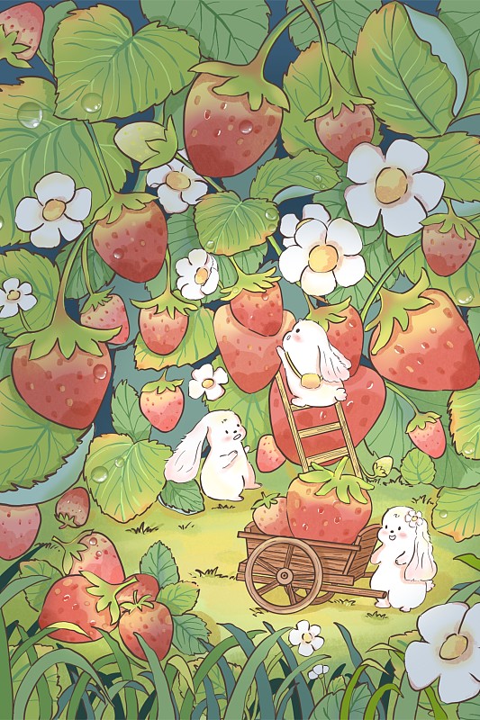 兔年“莓”烦恼图片下载
