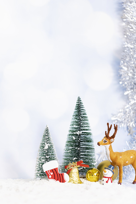 圣诞节雪景创意图片图片下载