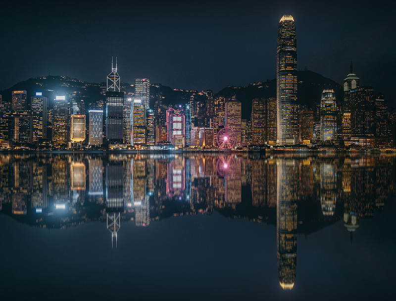 香港 维多利亚港建筑群图片下载