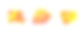 橙色的一组明亮的动态形状图标icon图片
