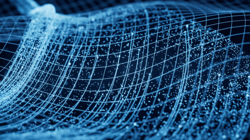 抽象蓝色粒子线条背景3D渲染图片下载