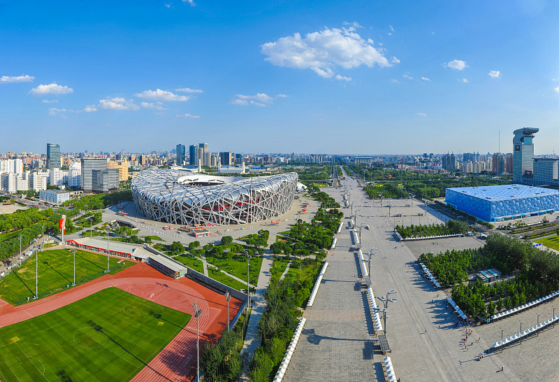 北京奥林匹克公园航拍图图片下载
