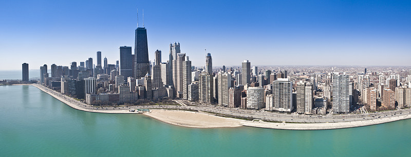 芝加哥航拍全景图片下载