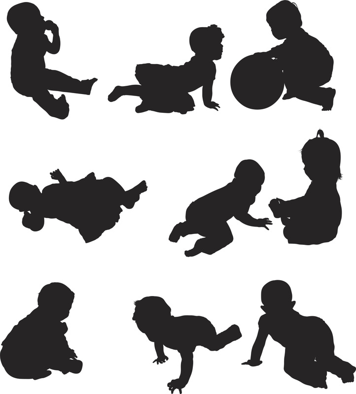 多幅婴儿玩耍的图像图片下载