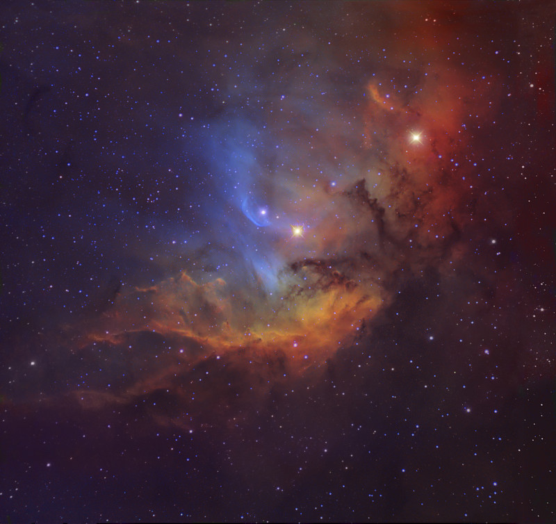 天鹅座中的郁金香星云(Sh2-101)。图片下载