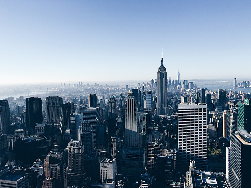 曼哈顿的高角度视图图片下载