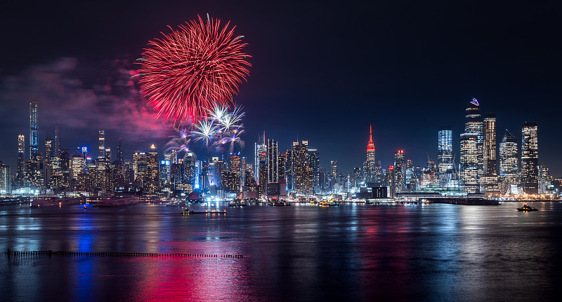 农历新年焰火-纽约图片素材