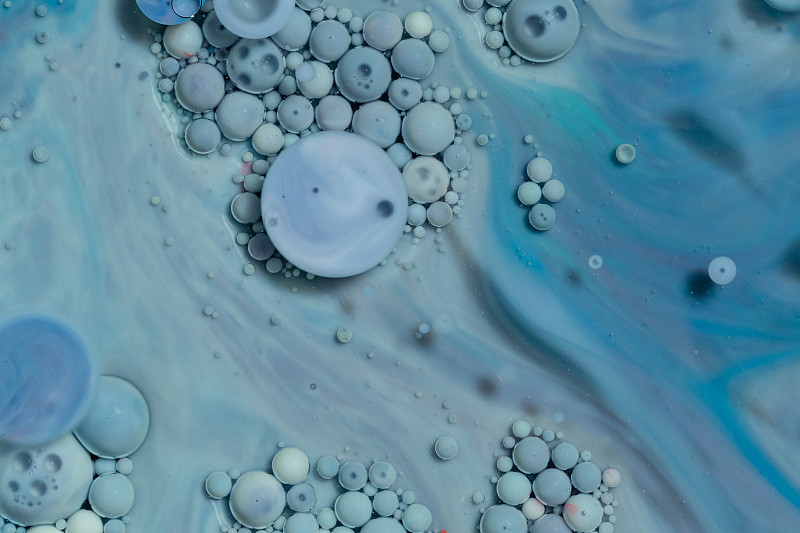 液体颜色背景。抽象丙烯酸彩色气泡背景。流体艺术。图片下载