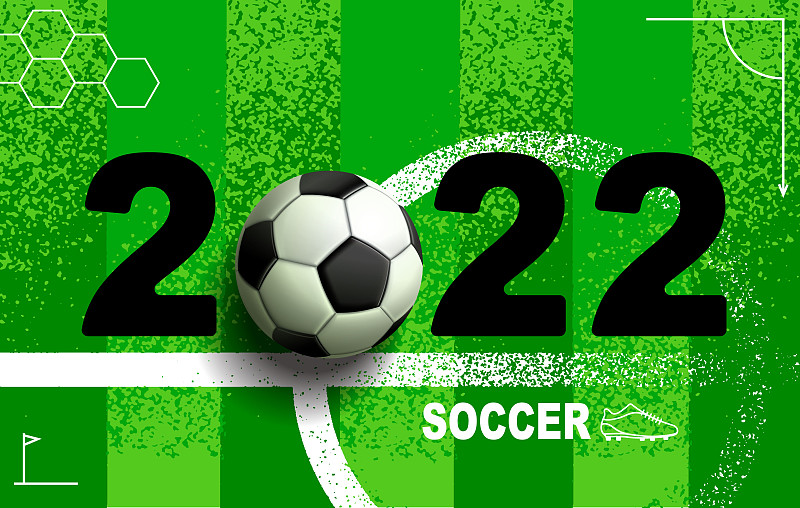 足球2022，庆祝活动，足球运动，绿色理念背景图片下载