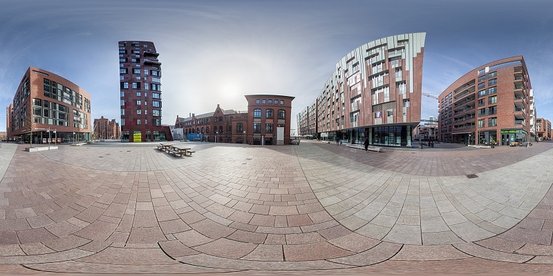 360°观景在市场广场观景。Uberseequartier,汉堡图片下载