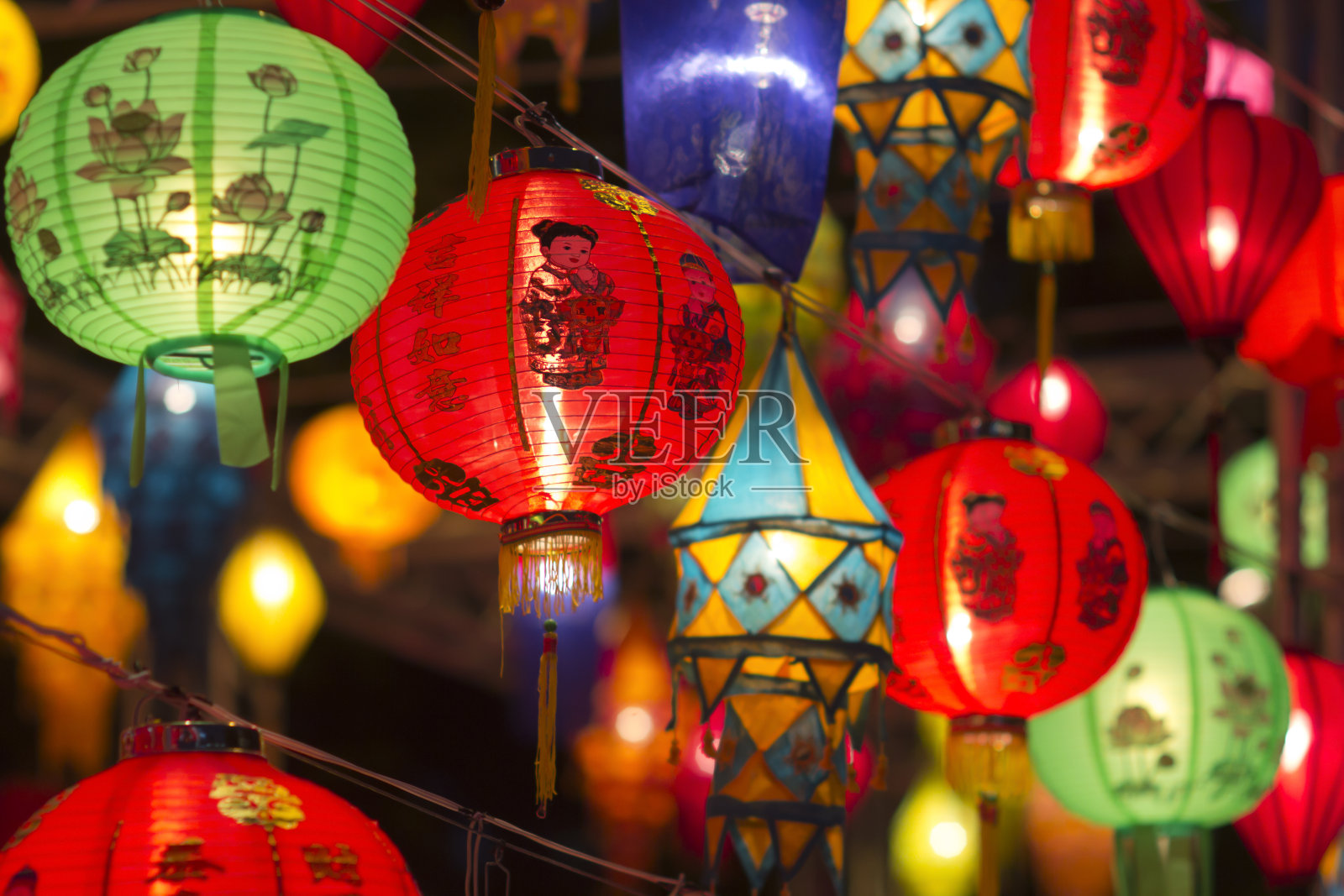 亚洲的灯笼在元宵节照片摄影图片
