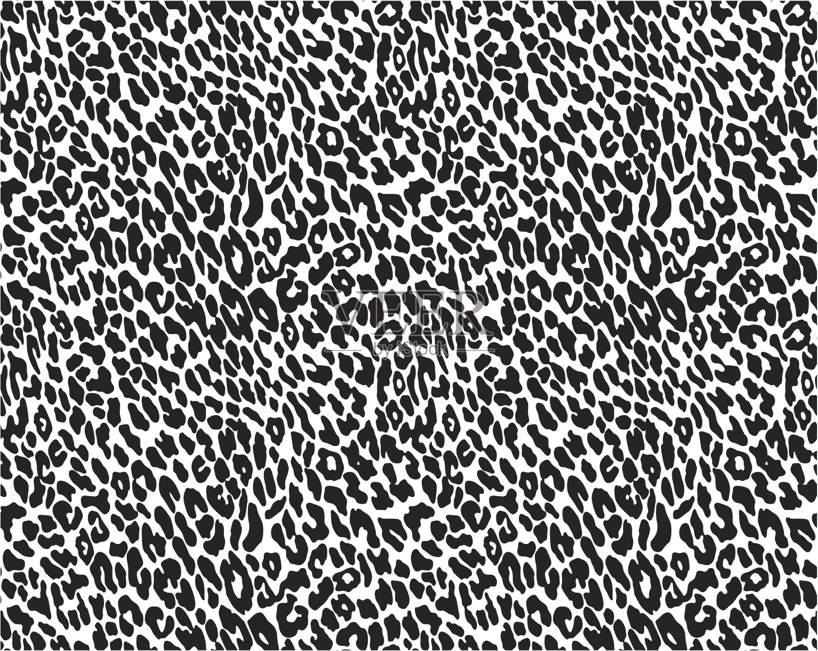豹/动物皮肤-无缝矢量模式码插画图片素材