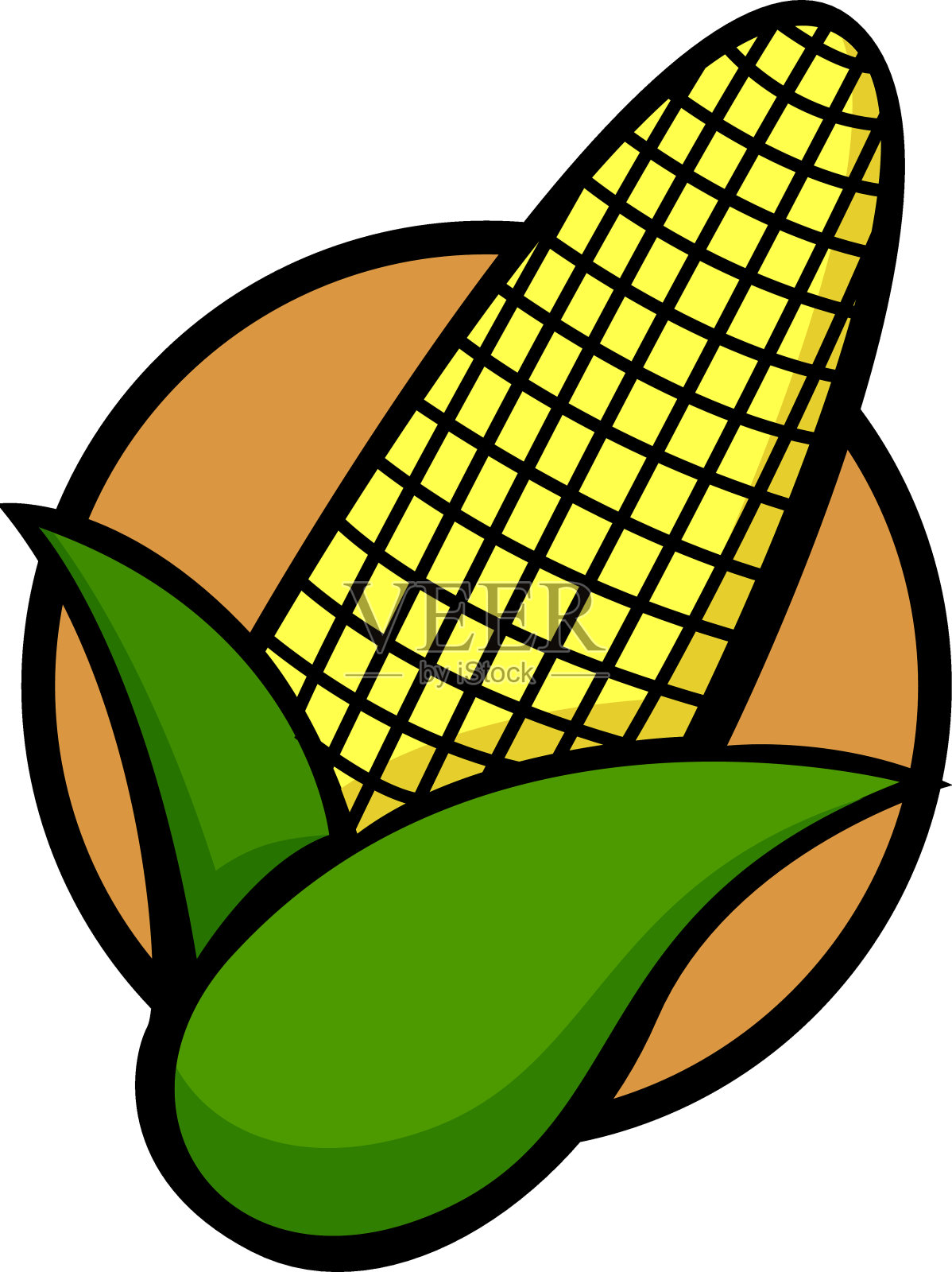 玉米插画图片素材