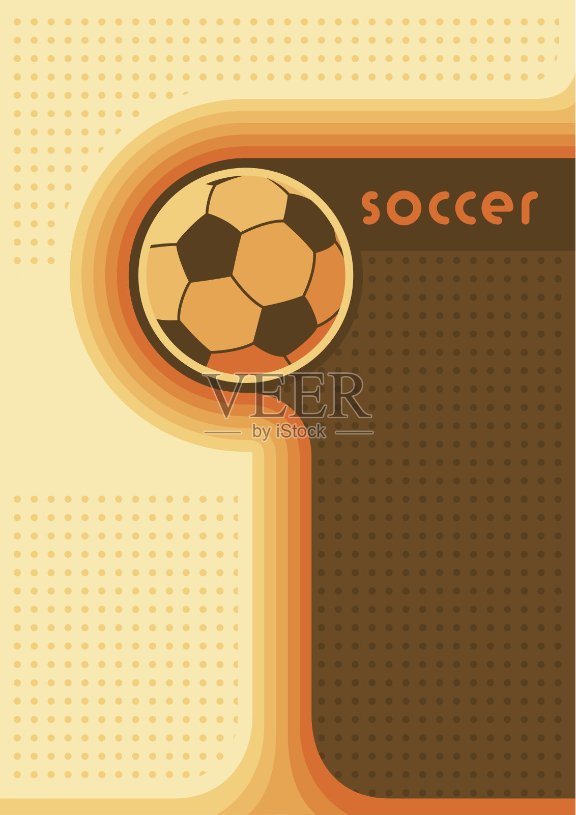 足球海报。插画图片素材