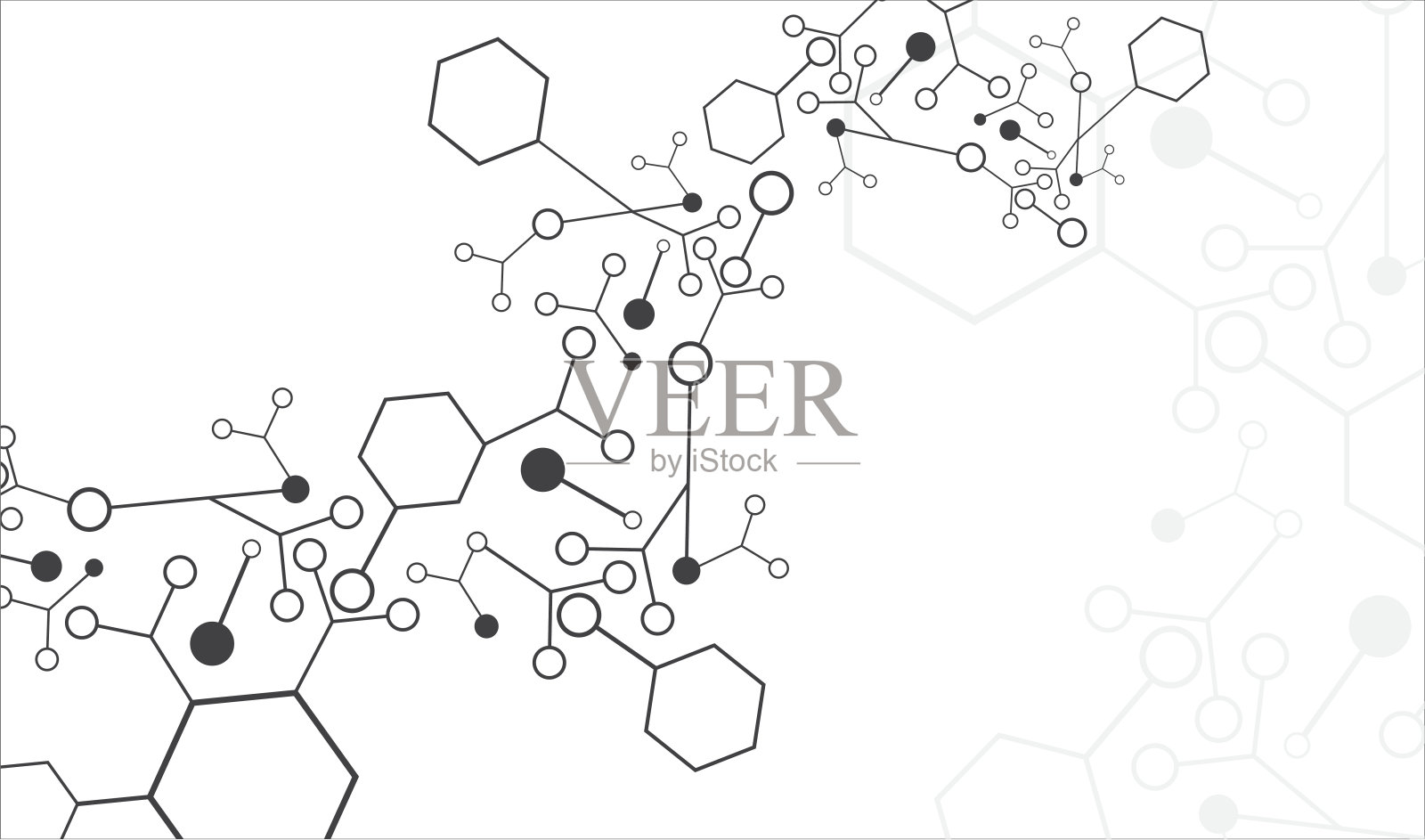 分子背景插画图片素材