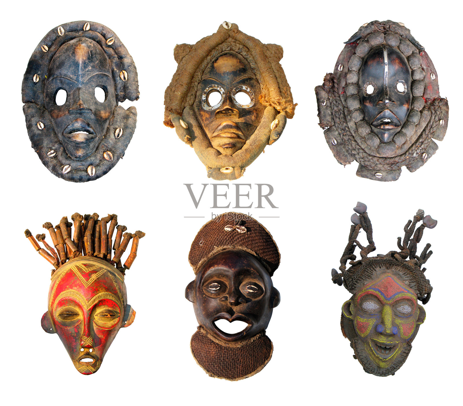 非洲面具照片摄影图片