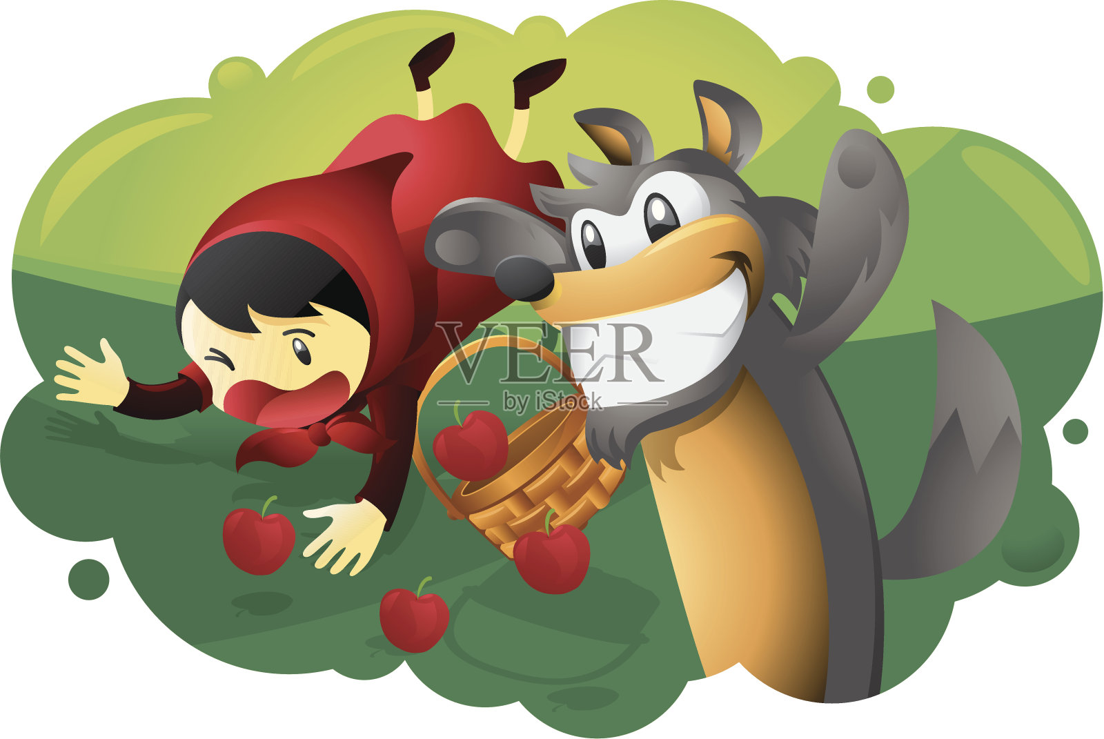 小红帽和狼|插画|儿童插画|eep玲 - 原创作品 - 站酷 (ZCOOL)