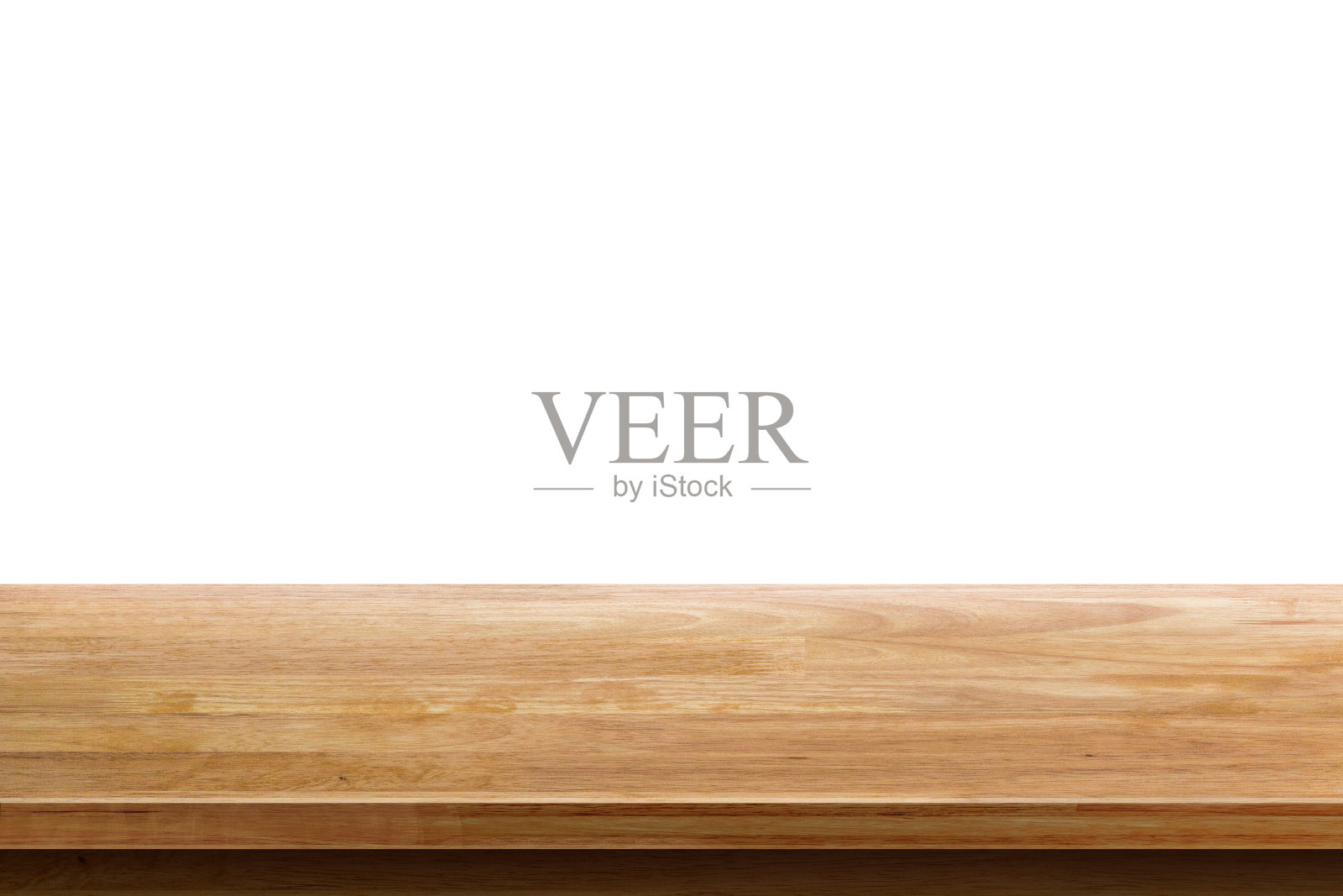 空的木制桌面孤立在白色的背景设计元素图片