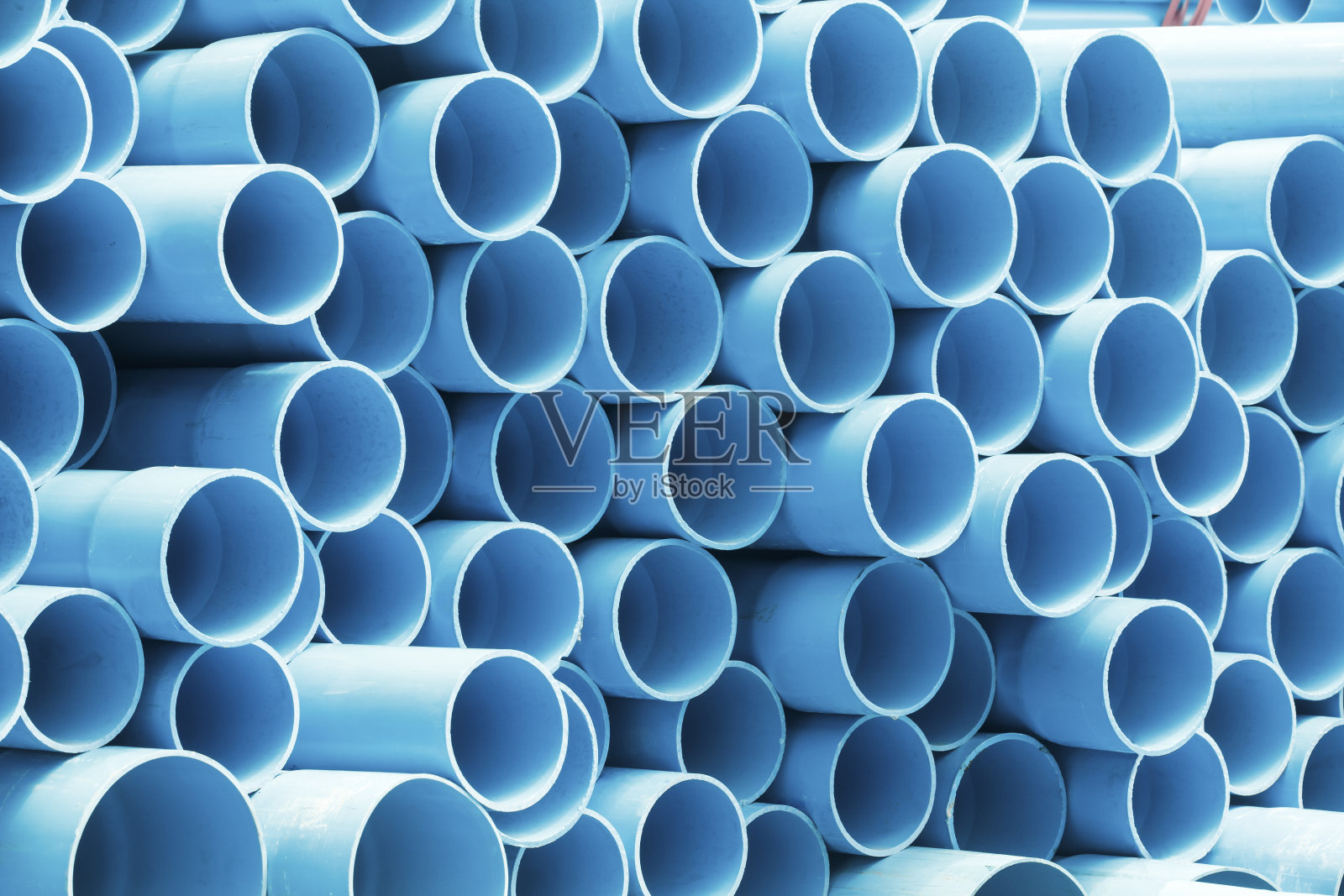 饮用水PVC管。照片摄影图片