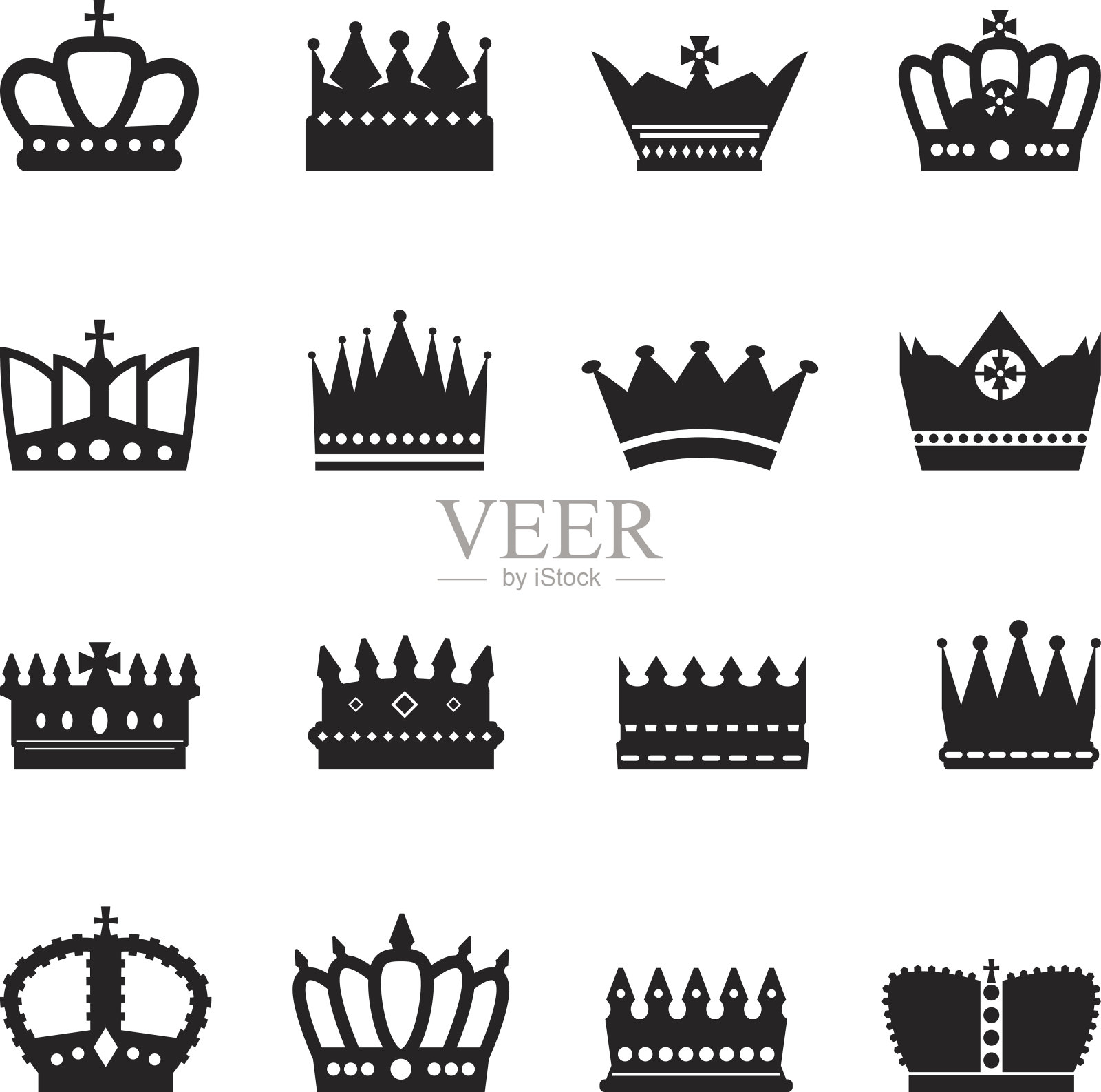 皇冠的图标插画图片素材