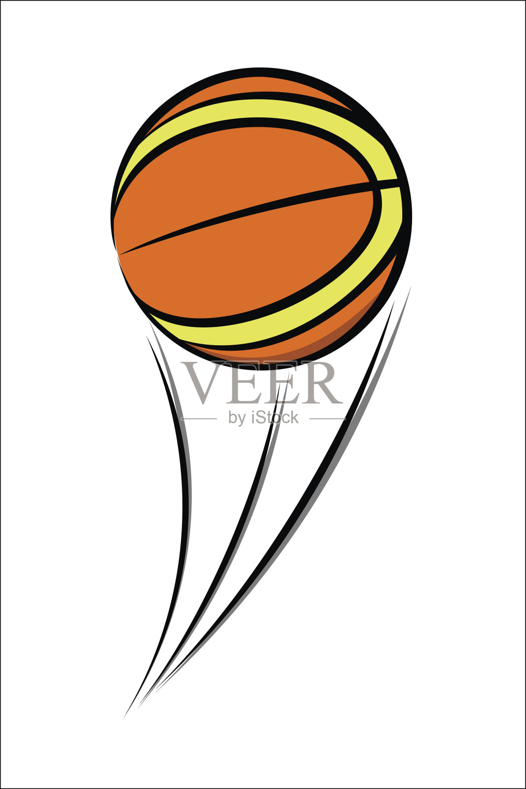 篮球气球草图插画图片素材