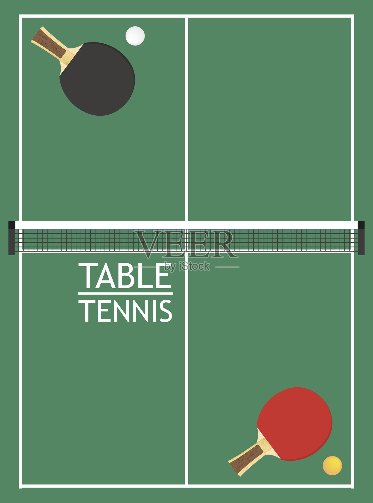 乒乓球向量插画图片素材