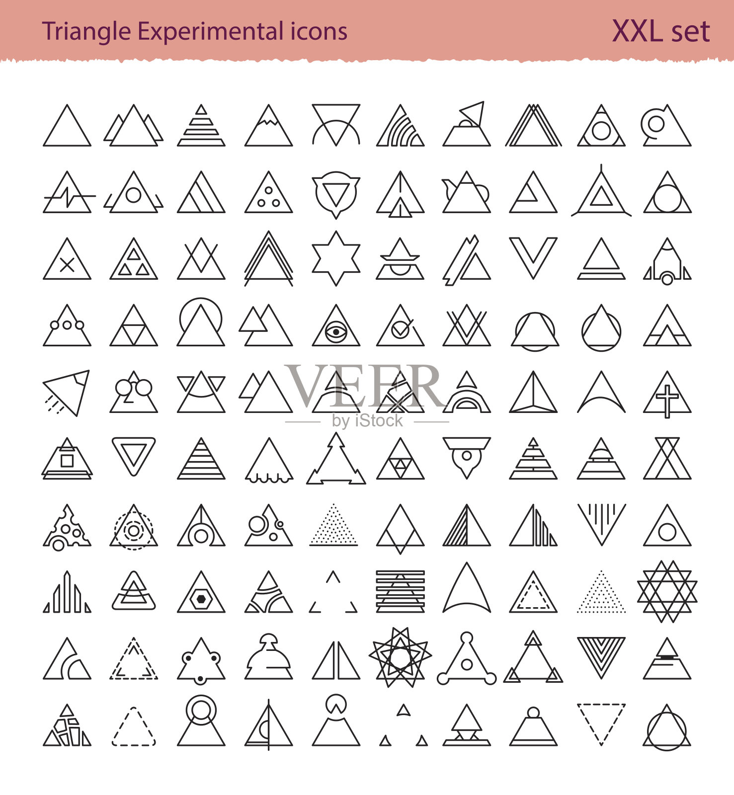 三角形实验图标图标素材
