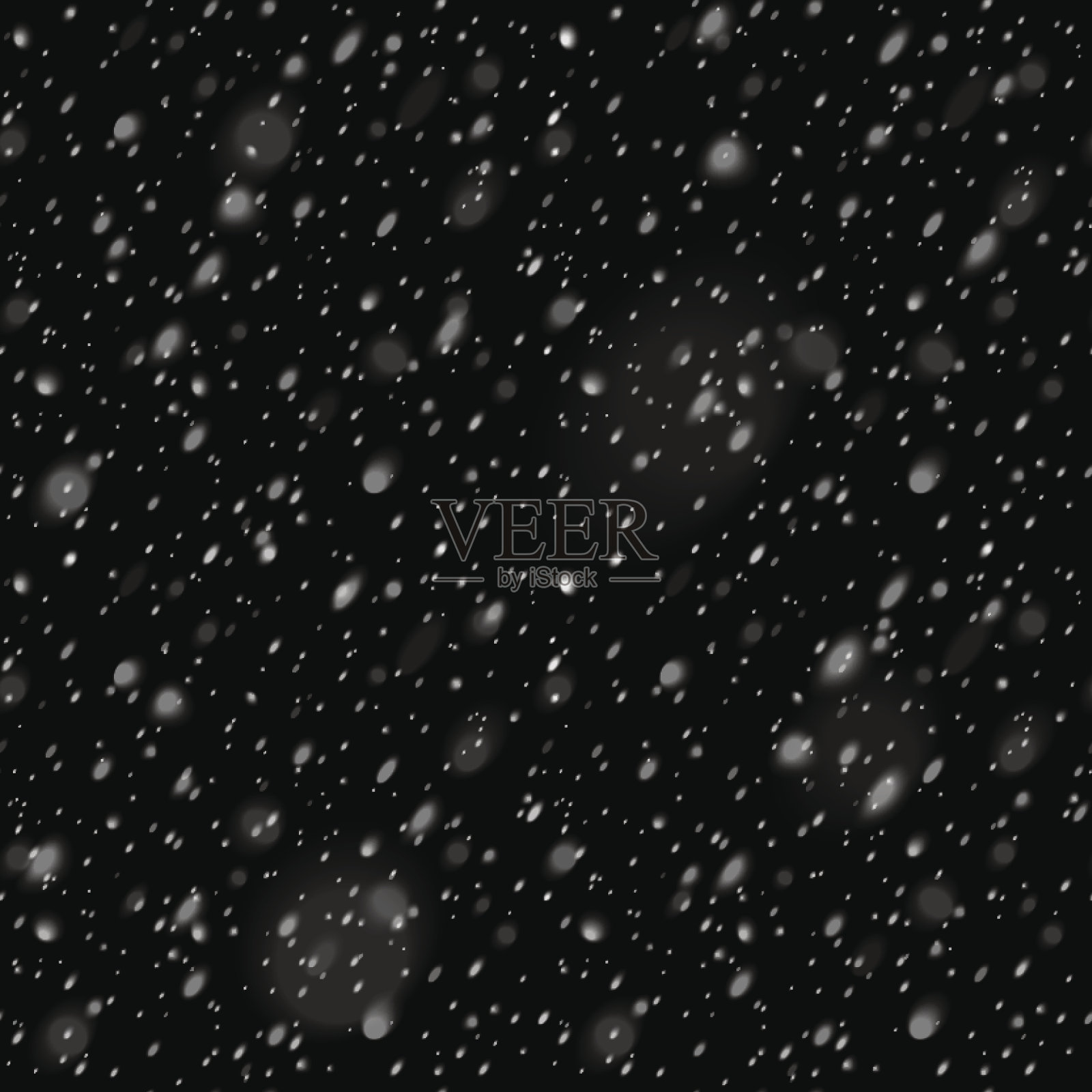 雪覆盖效果的黑色背景设计元素图片