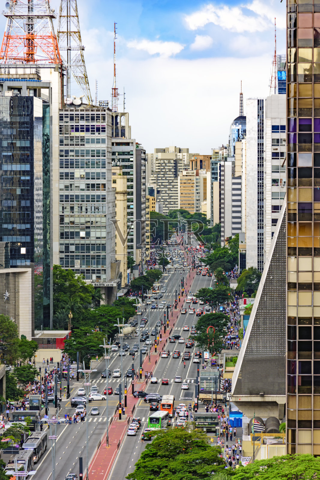 巴西圣保罗圣保罗保利斯塔大道照片摄影图片