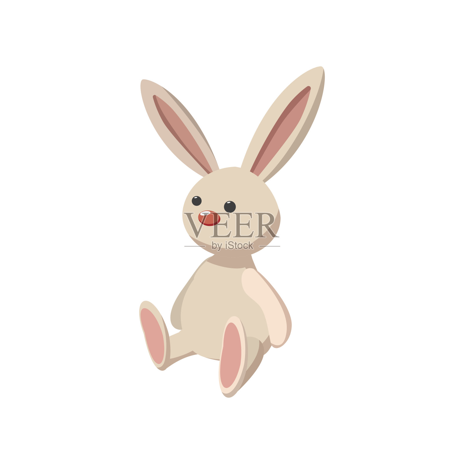 兔子玩具卡通图标设计元素图片