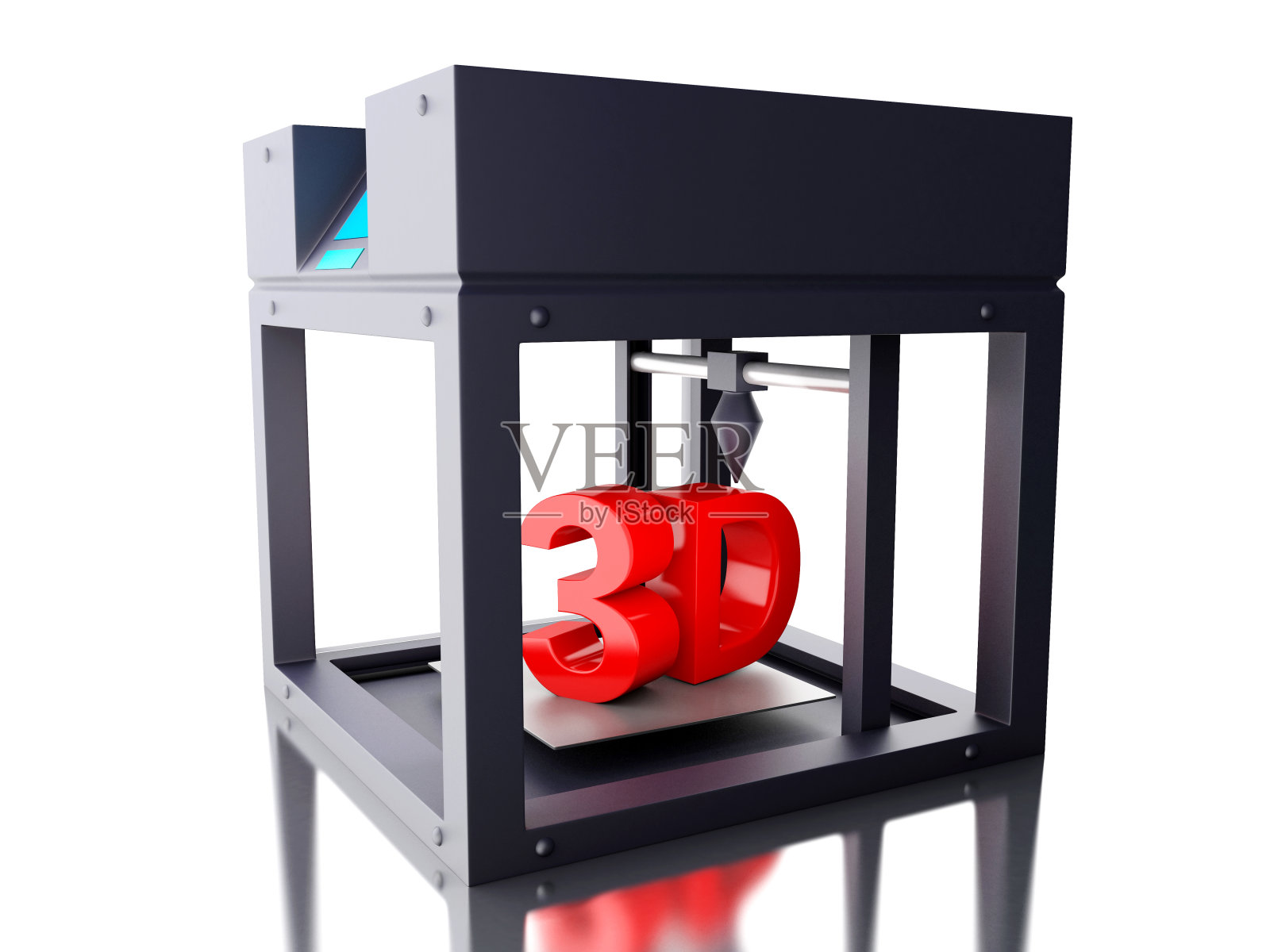 3D 3D打印机。照片摄影图片