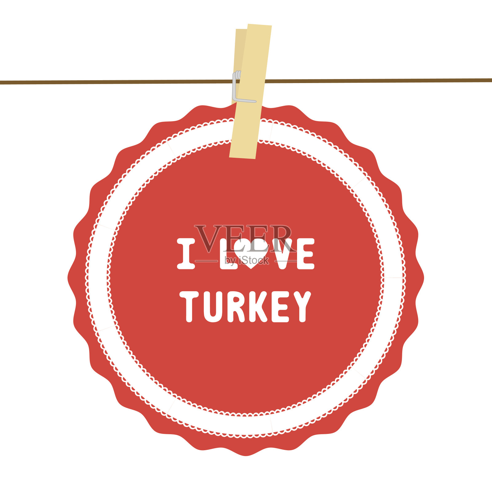 我爱TURKEY4插画图片素材