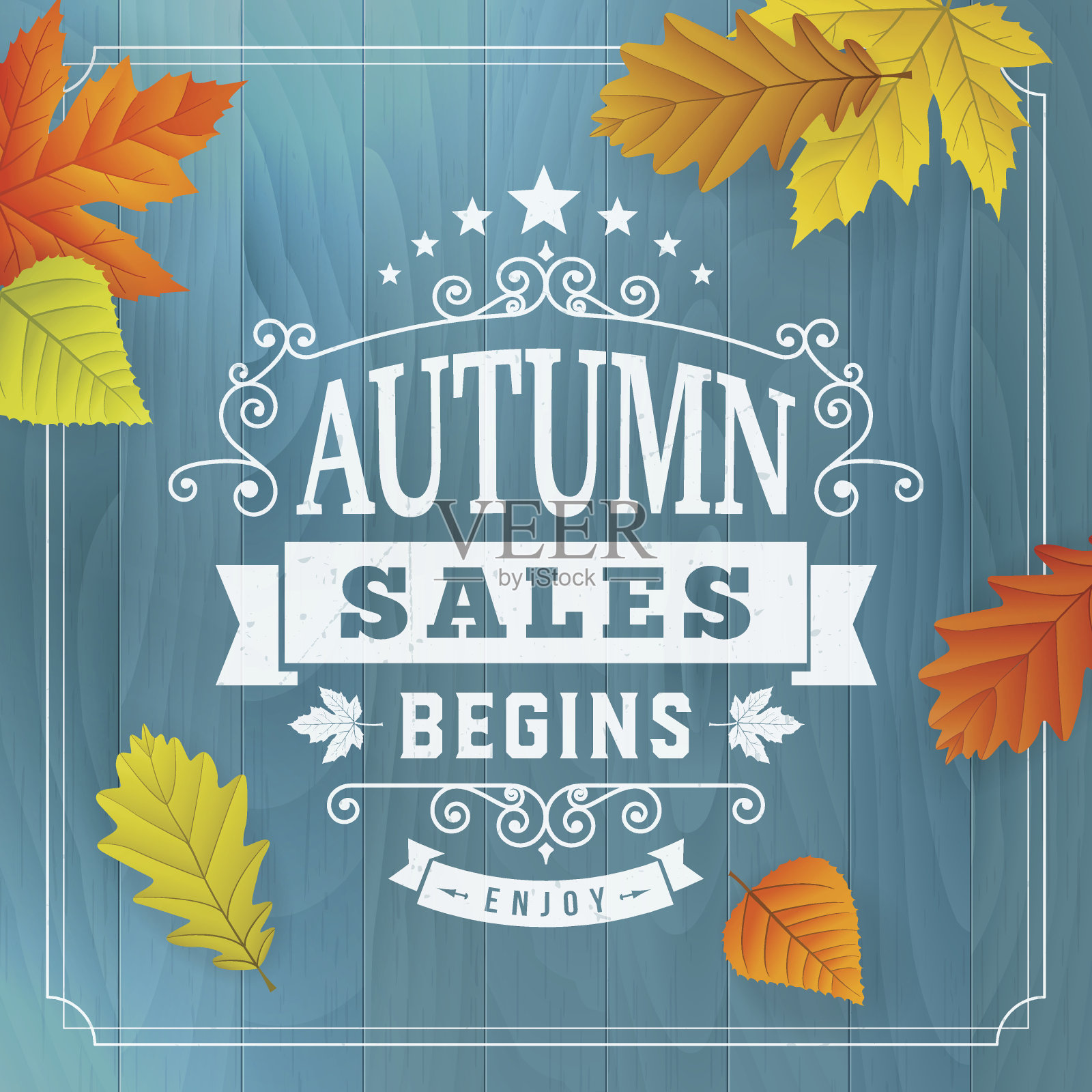 季节性的秋季业务销售背景设计元素图片