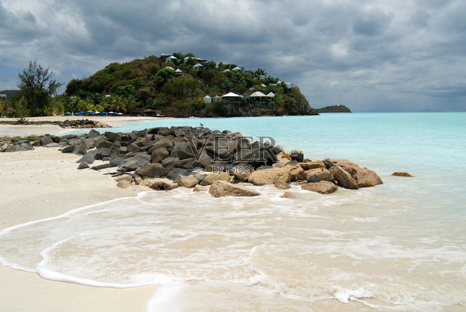 加勒比海滩壁纸华为图片