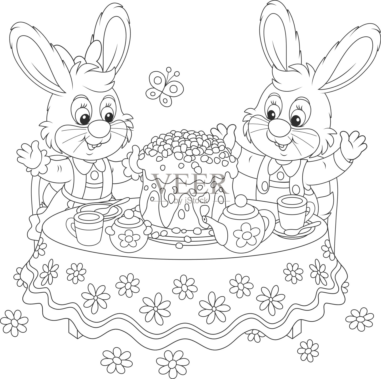 兔子花圈蛋糕 – 麥坊西點麵包