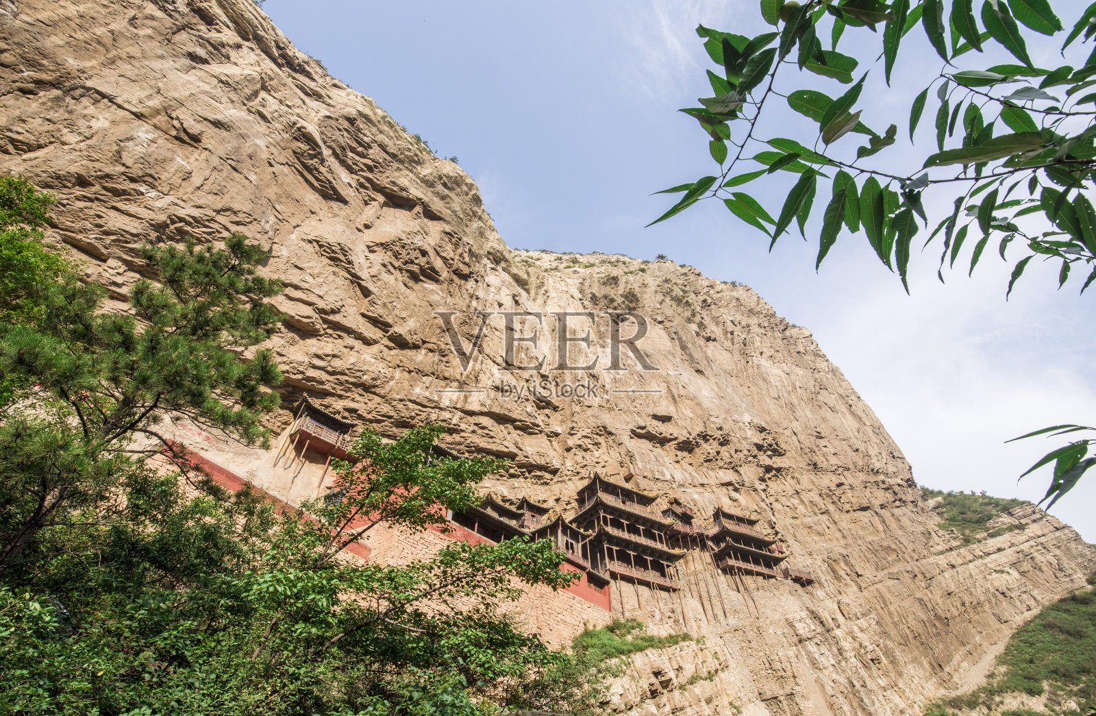 中国山西省的悬庙照片摄影图片