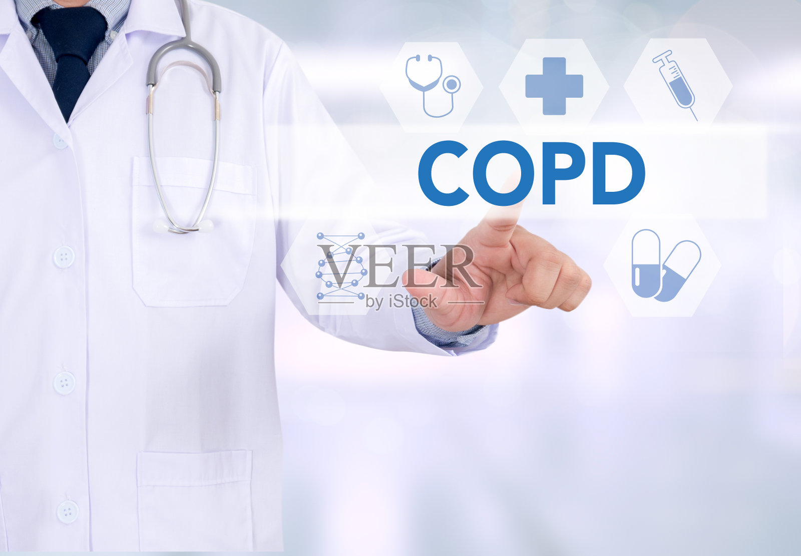 COPD慢性阻塞性肺疾病照片摄影图片