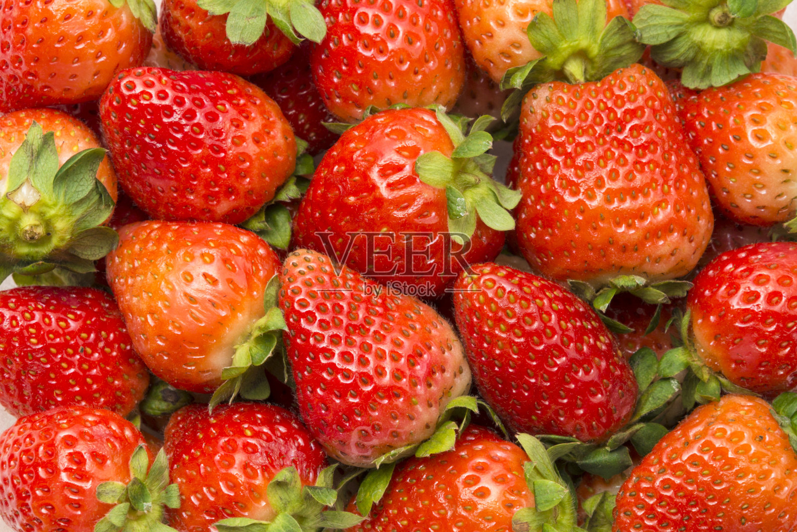 新鲜的有机草莓照片摄影图片